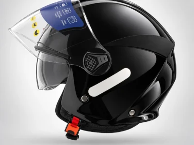 Jet / Open-Face moto kaciga Bright Black za skuter i motor u Crnoj Gori – RQV WT-506 | SIEMOTO