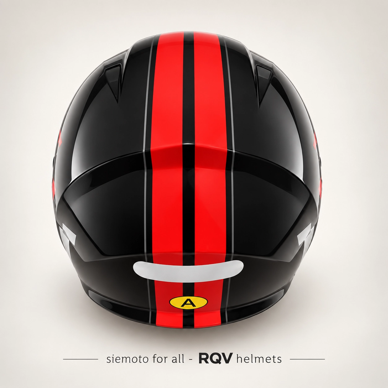 Jet / Open-Face moto kaciga RQV WT-506 Racing Red za skuter i motor u Crnoj Gori – zadnji prikaz