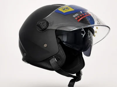 Kaciga za motor Jet / Open-Face – Matte Black – ECE R22.06 | RQV WT-506