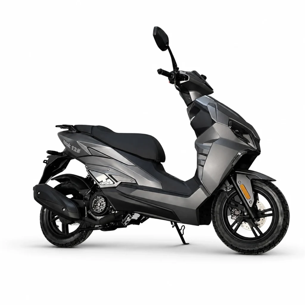 ZNEN R9 125 III scooter in Matte Gray on a white background
