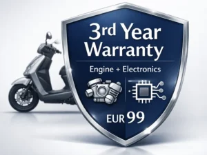 Opciona garancija za 3. godinu na motor i elektroniku — 99 EUR