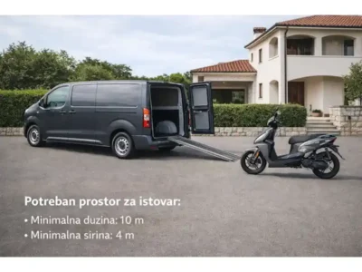 Dostava skutera na adresu Crna Gora Siemoto