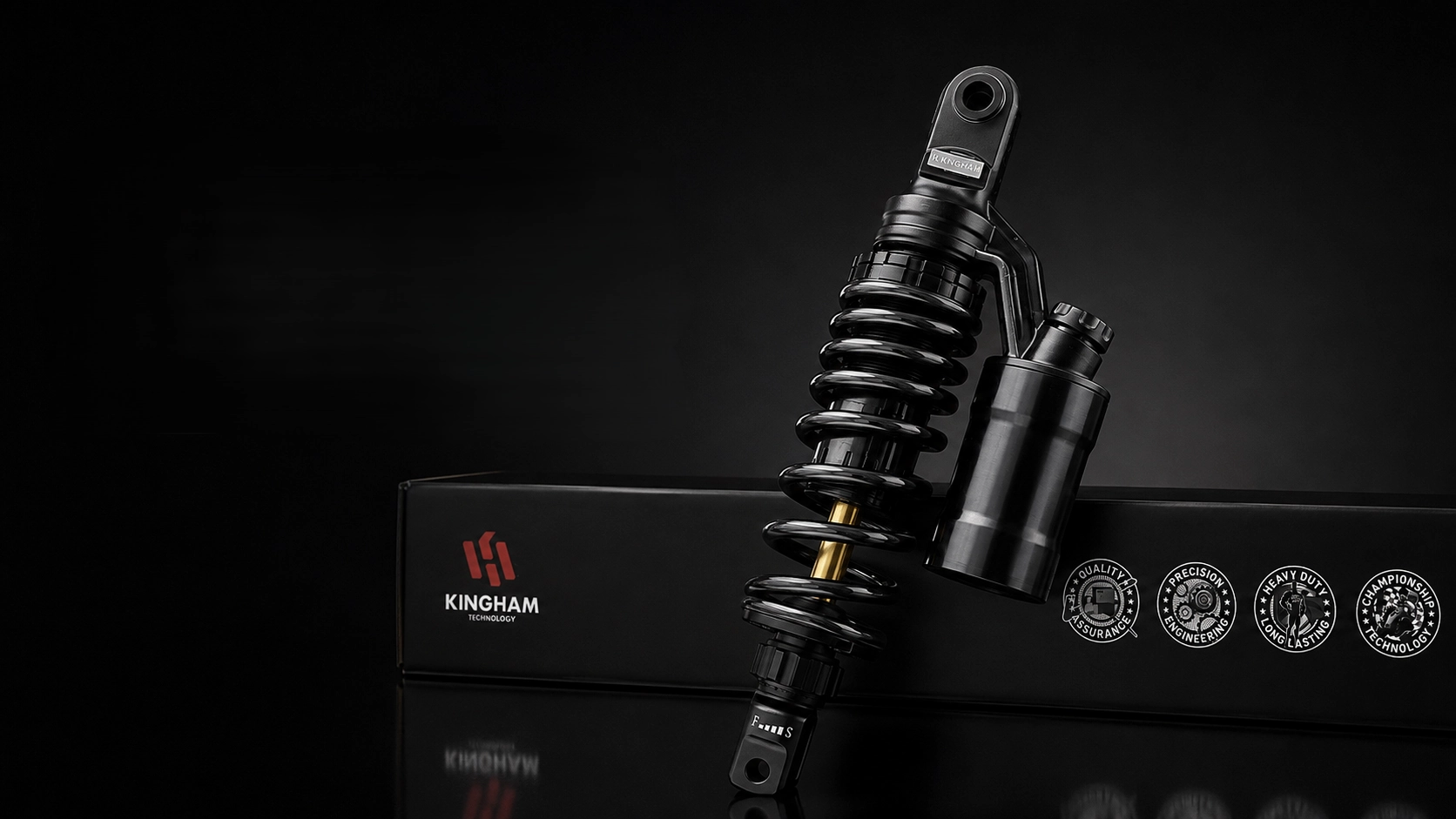 Kingham piggy-back rear shock absorber for SIEMOTO Custom Stage 01 on ZNEN R9 125 / ROOK 125 R-Spec